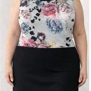 Floral Print Sleeveless Dress